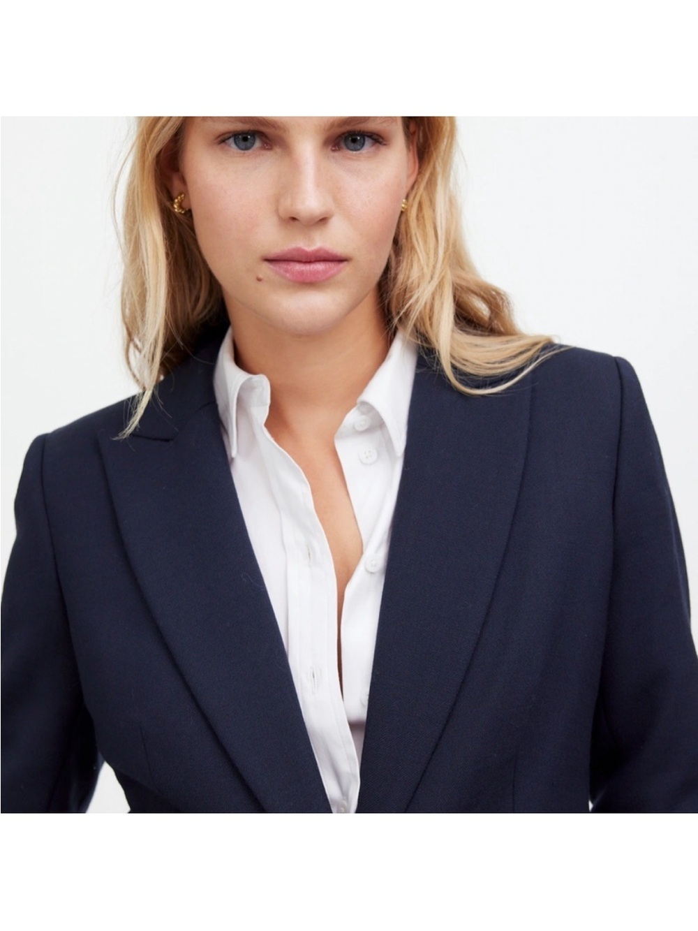 NWT MADEWELL Size 6 The Alston Blazer in Deep Navy $218 NS390 - Picture 3 of 9